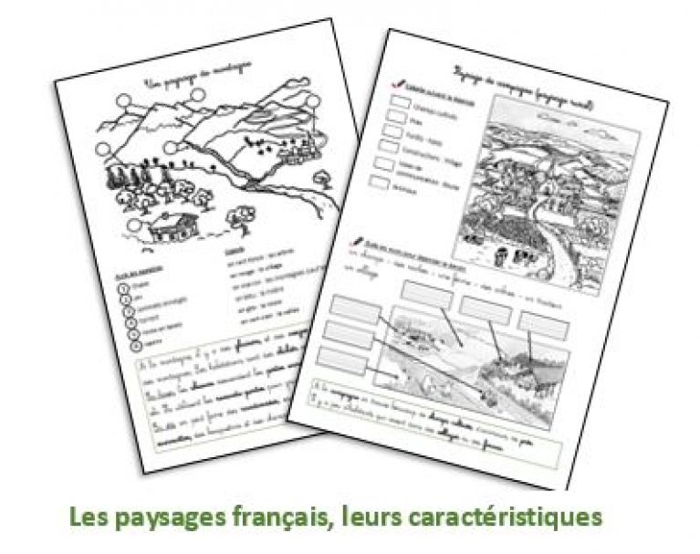 Les paysages français - Fiches à télécharger - Découverte du Monde ...
