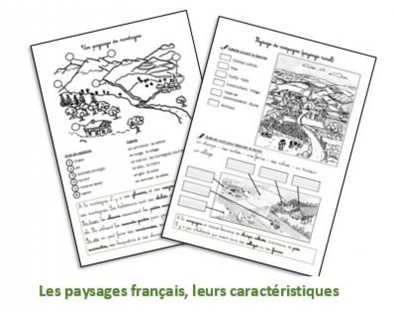 Les paysages français - Fiches à télécharger - Découverte du Monde ...