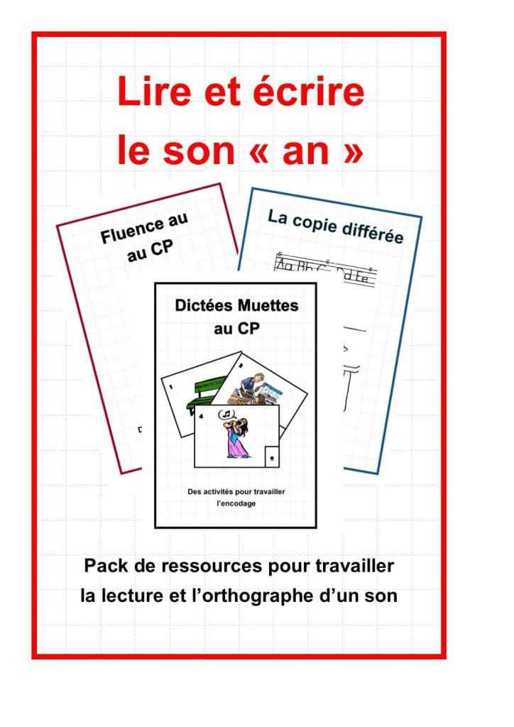 Lire et écrire le son "an" - Etude de la Langue, Lecture CP - La Salle ...