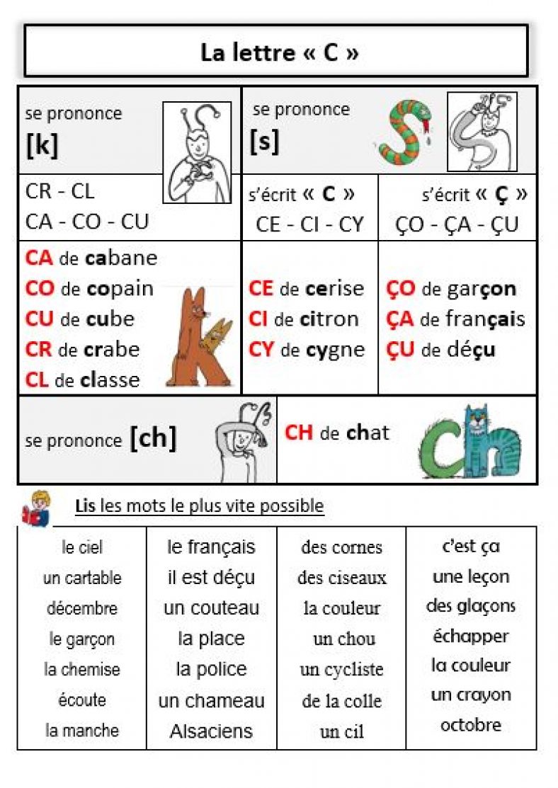 Fiches de lecture pour l'apprentissage des sons - Lecture CP - La Salle ...