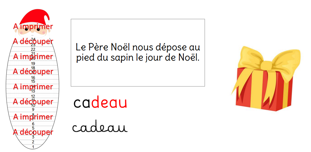 Set « calendrier de l’avent » - Devinettes de Noël (inspiration