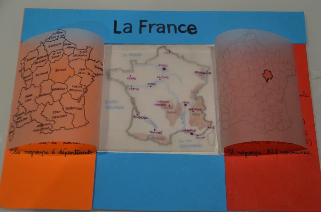 Trace écrite qui se manipule - Géographie - La France - Geographie CE2