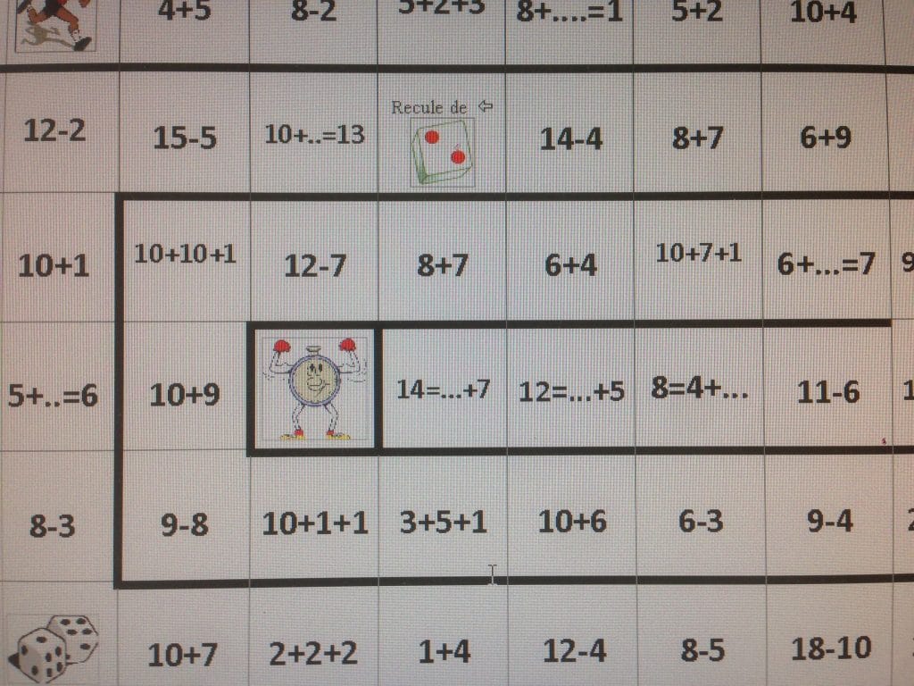 jeux de l'oie calcul CP - Mathématiques CP - La Salle des Maitres