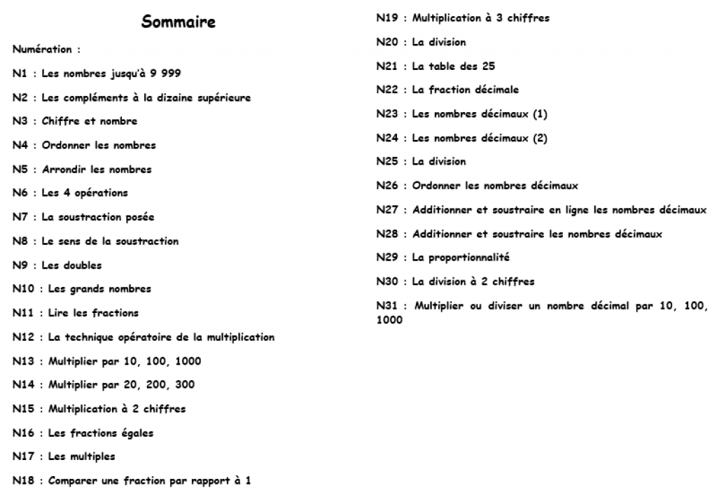 Leçons de numération et calcul CM1 - Mathématiques CM1 - La Salle des