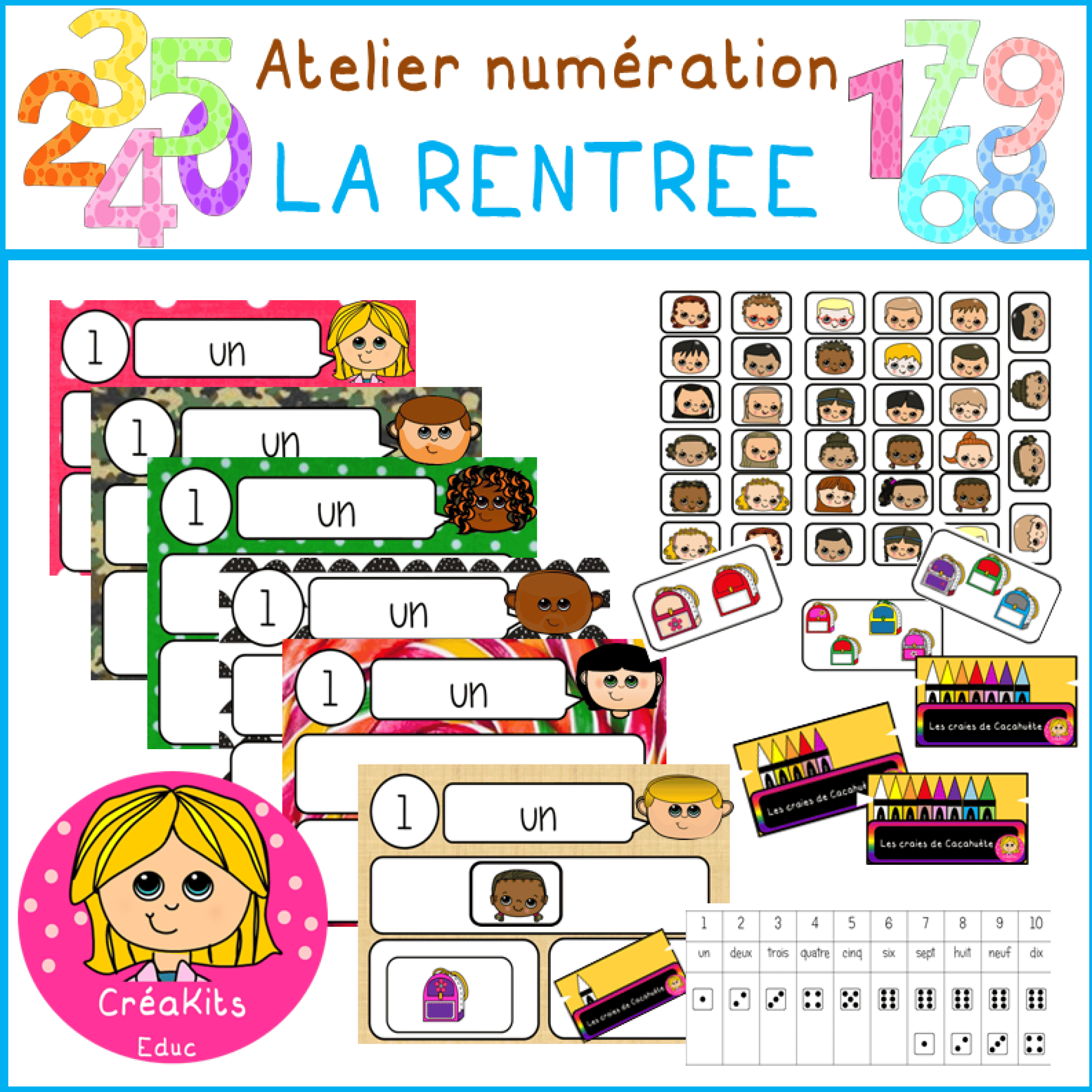 atelier numération LA RENTREE 1 - Mathématiques CP, Grande Section ...