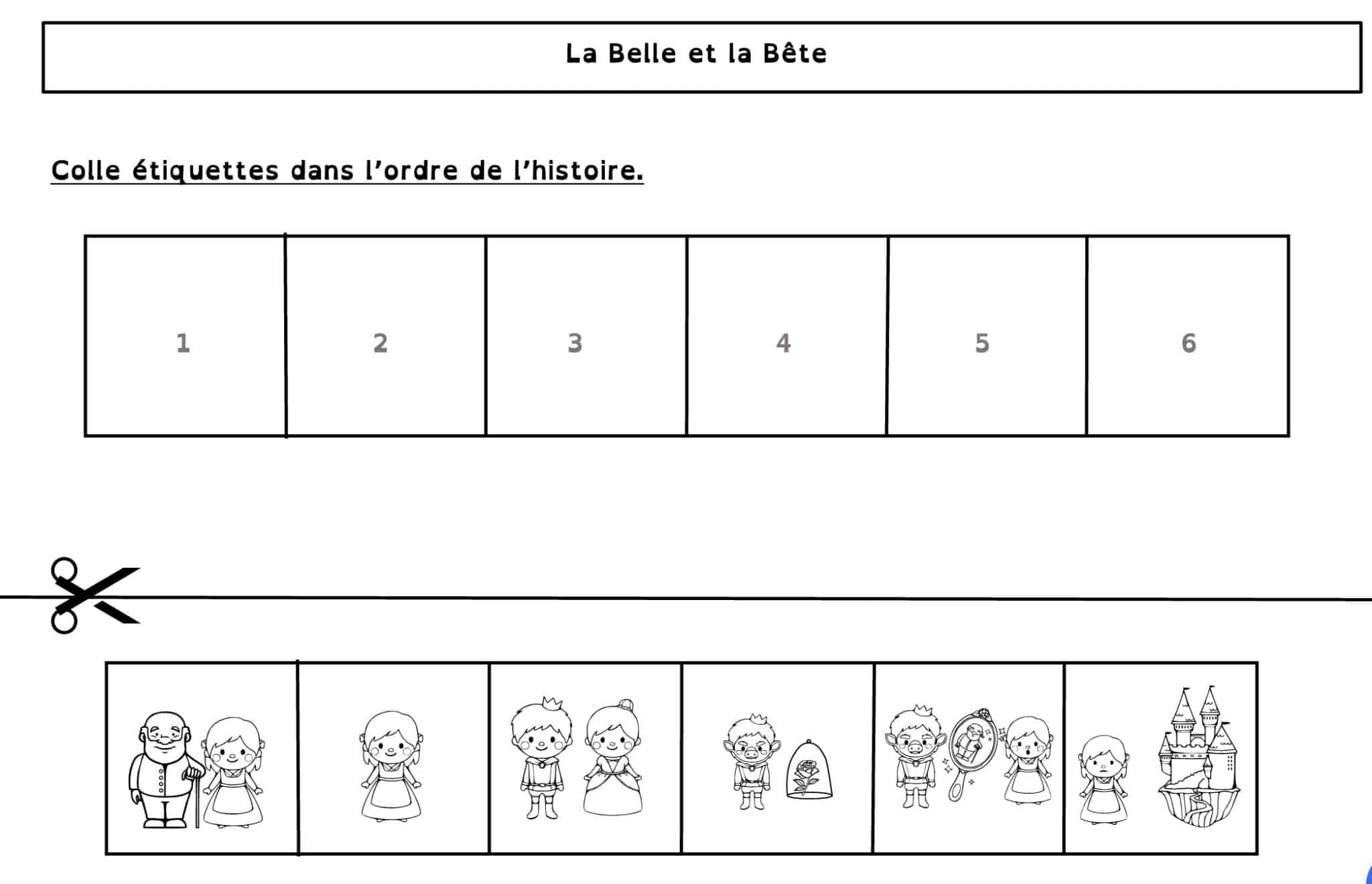 Activité sur la Belle et la Bête - Lecture CE1, CP, Divers - La Salle