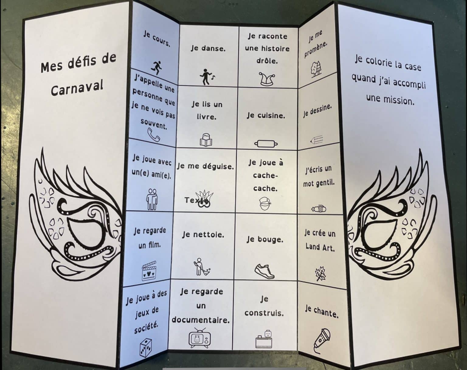 Lapbook et to-do-List pour les vacances de Carnaval - CE1, CE2, CP - La