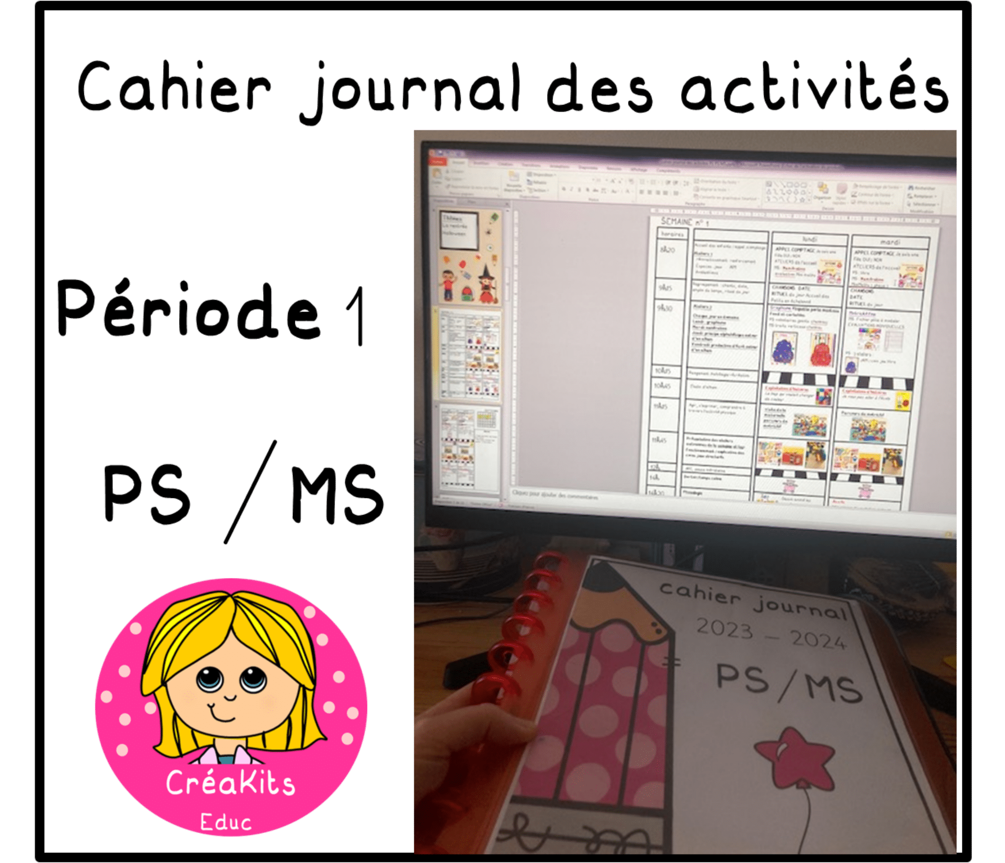 Cahier Journal D activit s P riode 1 PS MS Organisation De La Cahier Journal D activit s P riode 1 PS MS Organisation De La
