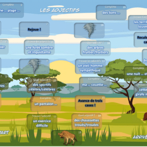 Jeu de plateau - Grammaire - CE2/CM - Les adjectifs