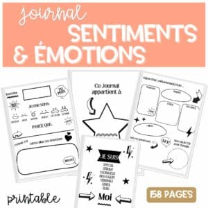 Journal social et émotionnel | Émotions Sentiments