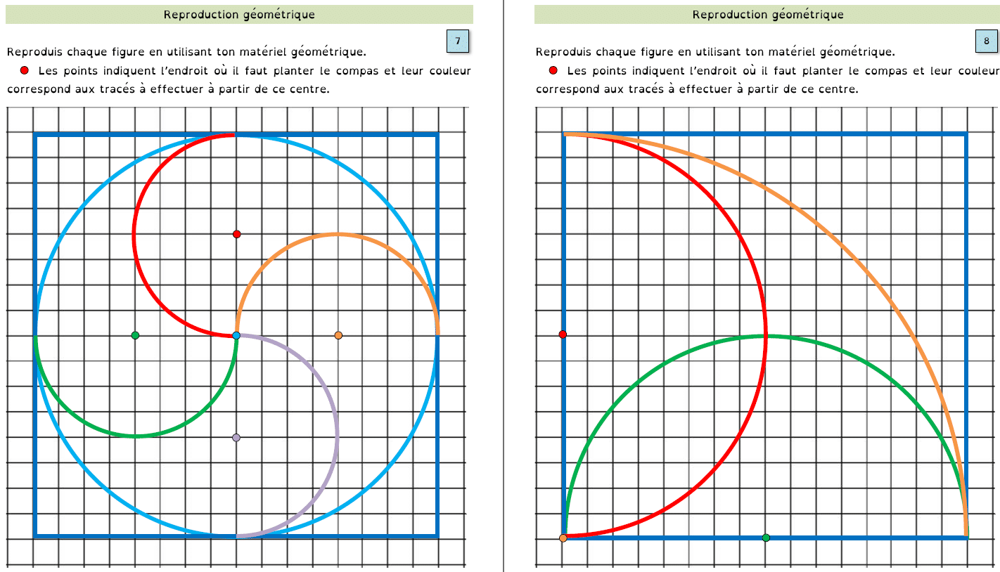 Kit Géométrie 7 Pièces Pour école - Compas, Règle, équerre, Rapporteur, Gomme - Étui Bleu, Précision