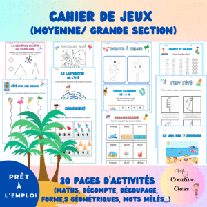 Cahier de vacances MS GS