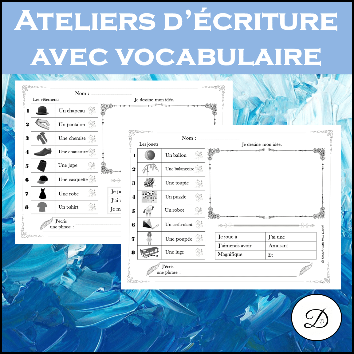 Ateliers D criture Avec Vocabulaire Et Images Ecriture Production Ateliers D criture Avec Vocabulaire Et Images Ecriture Production