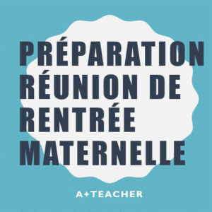 REUNION DE RENTREE PARENTS ENSEIGNANT- MATERNELLE