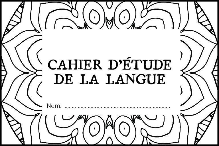 Pages de garde – étiquettes de garde - Organisation de la classe Divers